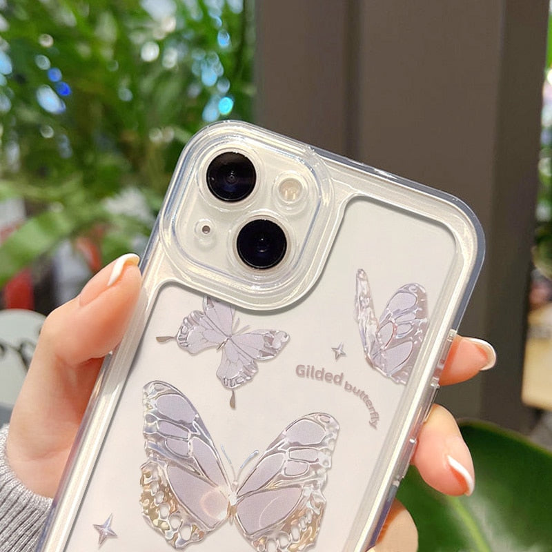 Butterfly Crystal Clear Case Iphone